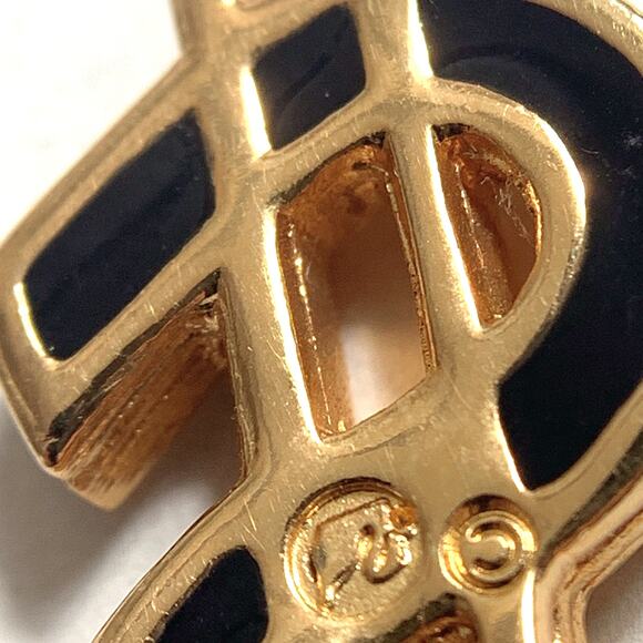 VTG Signed Swarovski Swan Charm Pendant Dollar Sign Gold Tone Crystal Y2K Blingy - Picture 11 of 11